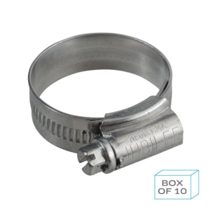 Mild Steel Jubilee Clip Size 1 (25-35mm) (10)
