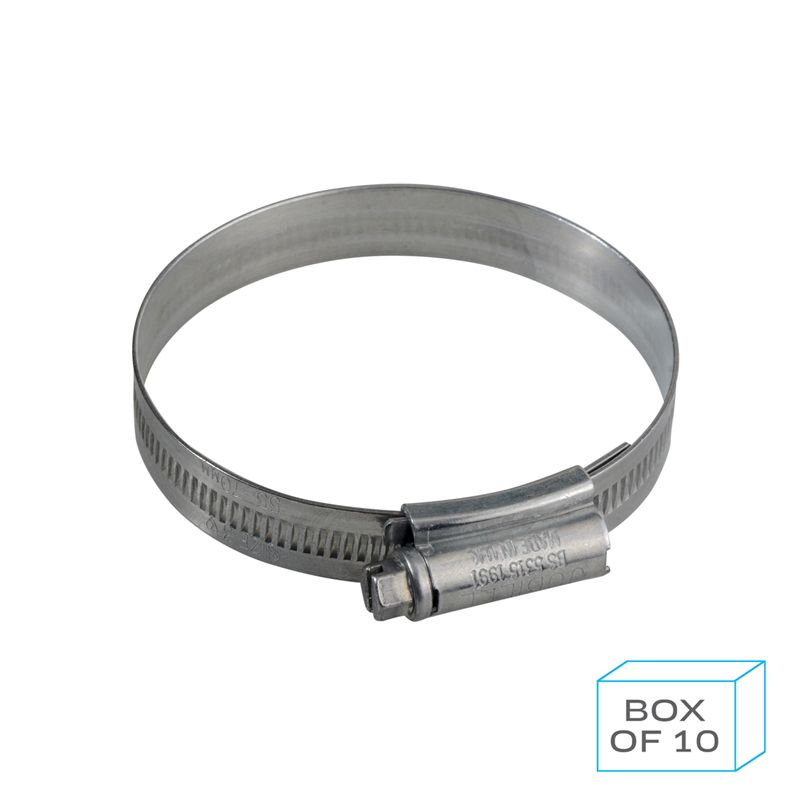 Mild Steel Jubilee Clip Size 3 (55-70mm) (10)
