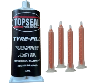 Topseal Tyre Fill Cartridge & 4 Nozzles