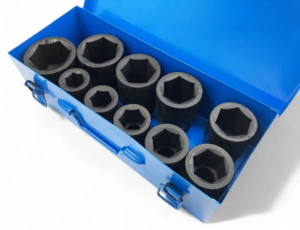 1" Dr 10 Piece Deep Impact Socket Set