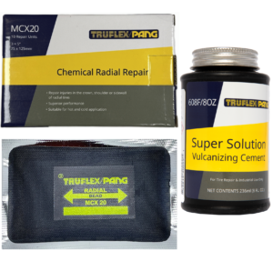 Pang Vulcanising Cement & MCX20 Radial Patch 75mm x 125mm (10)